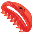 Camila Paris CP2547 French Hair Clips for Women, 3.5" Red Large Claw Clip Strong Hold All Day, No Damage No Slip Claw Clips for Thick Curly Wavy Fine Straight Hair, Jaw Clip Made in France