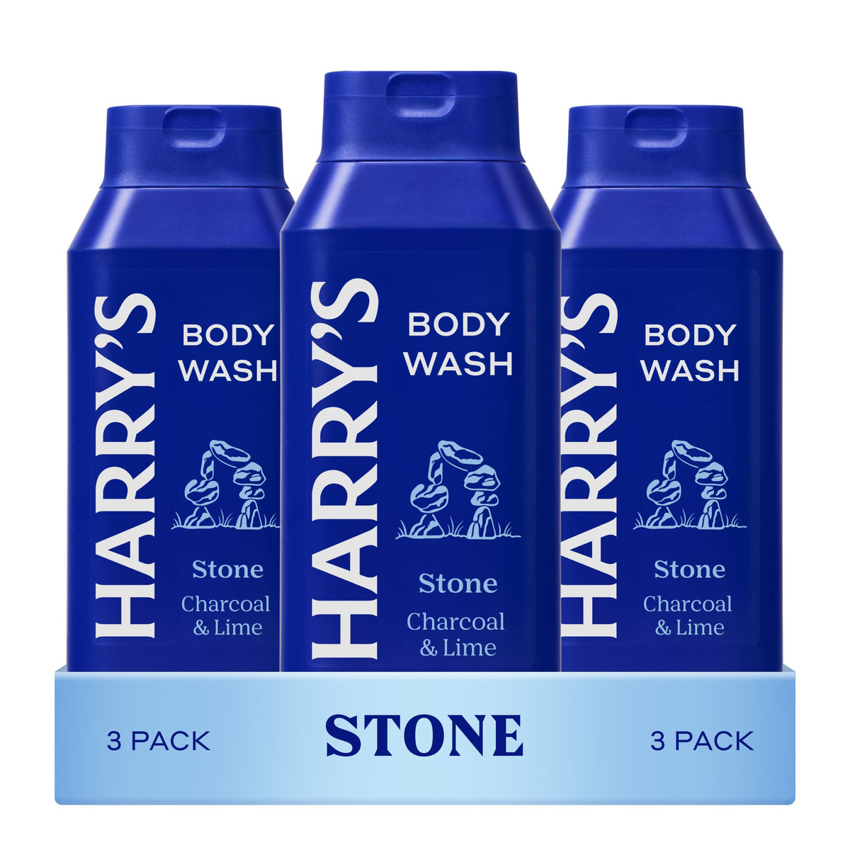 Harry's Men's Body Wash Shower Gel - Stone - 16 fl oz (3 Pack)