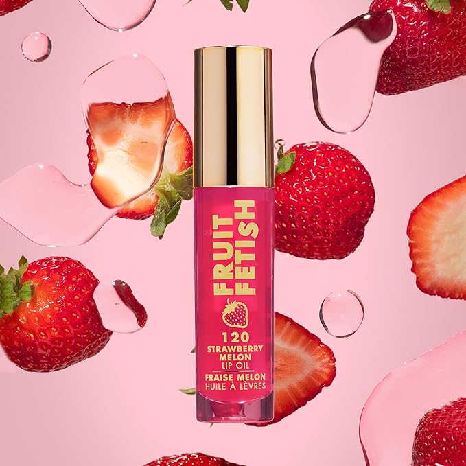 Milani Fruit Fetish Lip Oil, Tinted Hydrating Lip Gloss - Strawberry Melon