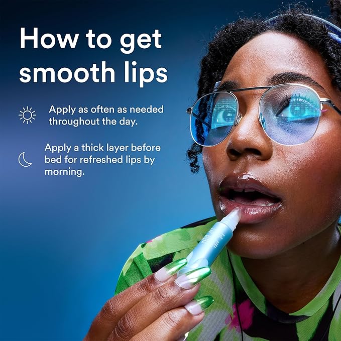Experiment Softwear Smoothing Lip Treatment Balm - 24hr Hydration with Squalane, Glycerin, & Pomegranate Sterols - Intensive Moisture & Repair for Extra Dry, Flaky Lips - Vegan Lip Balm,.34 FL OZ