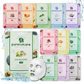 PB & JAY Korean Sheet Mask Variety Set | 12 Scents (12 Count)