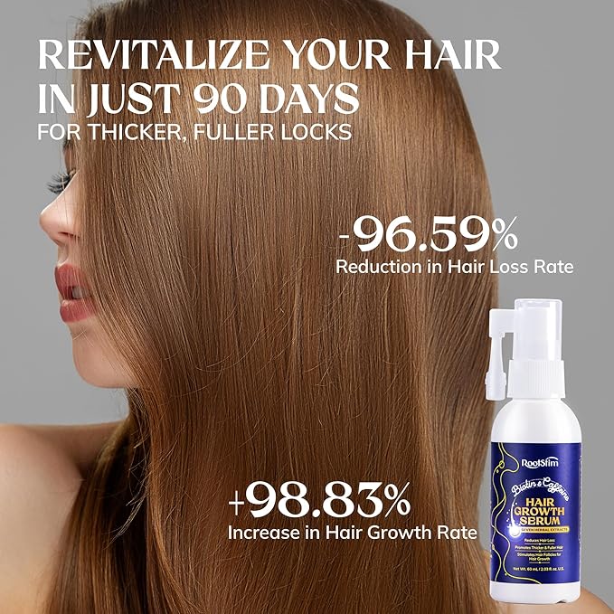Hair Growth Serum, Rice Water & Biotin & Caffeine, Hair Oils for hair growth