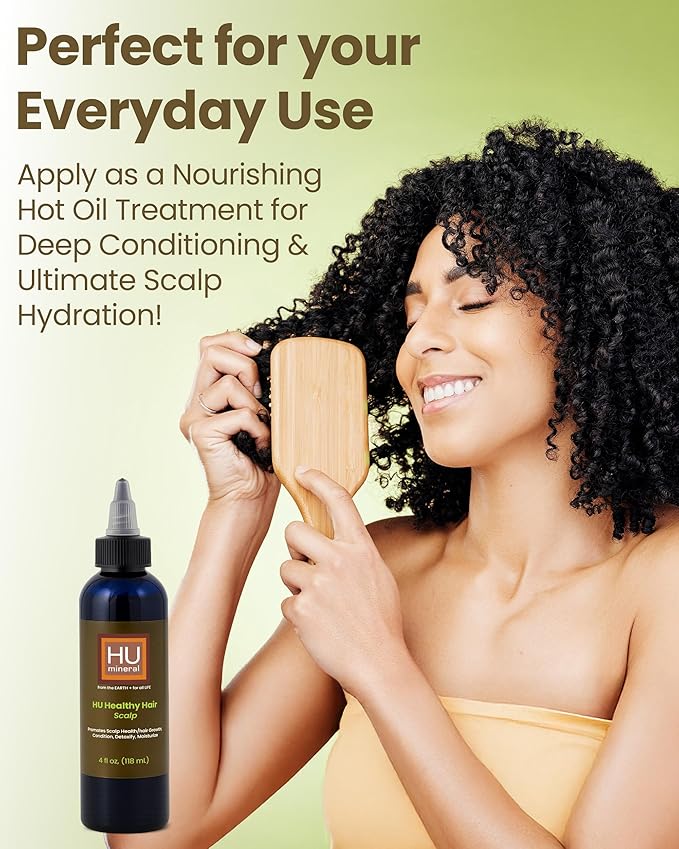 HUmineral Hair & Scalp Oil for hair growth, 4oz