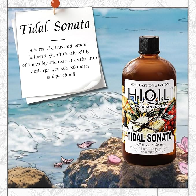 HIQILI Tidal Sonata Fragrance Oil for Diffuser,Aromatherapy, Candle, Soap