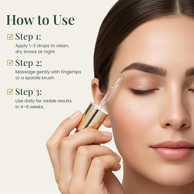 E'Luxxe SilkBrow Eyebrow Growth & Conditioning Elixir - Castor Oil for Eyebrows with Apricot Oil, Biotin & Silk Proteins - Brow Aftercare - Post-Lamination Care (15ml)