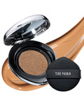 TIMEPHORIA Timeless Lumina Matte Cover Cushion Foundation -06 Cacao, Full Coverage Air Cushion, Lightweight & Natural Flawless Matte Finish, 12H Oil Control, Long-Lasting, Waterproof, Sweatproof