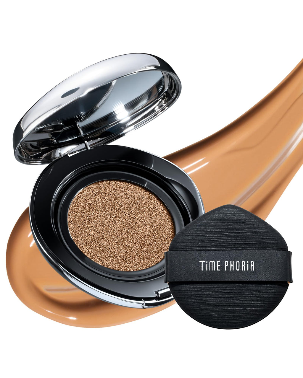 TIMEPHORIA Timeless Lumina Matte Cover Cushion Foundation -06 Cacao, Full Coverage Air Cushion, Lightweight & Natural Flawless Matte Finish, 12H Oil Control, Long-Lasting, Waterproof, Sweatproof