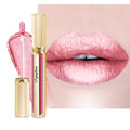 Depuplum Pink Lipsticks for Women Metallic Glitter Lipstick Long Lasting