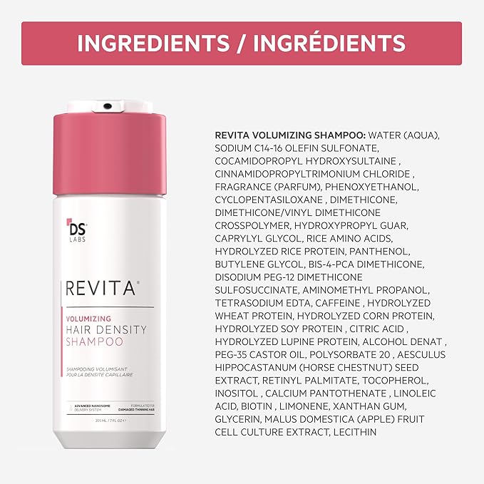 DS Labs Revita Hair Density Volumizing Shampoo & Conditioner for Fine Hair