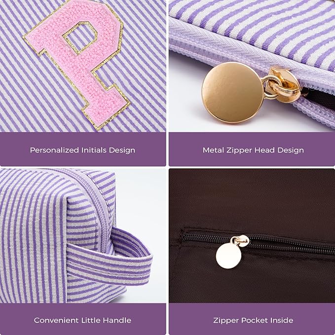 Btffitting Gifts for Teen Girls Women - Birthday Gifts for 10 11 12 13 14 15 16 17 18 Years Old Girl,Makeup Bag Cosmetic Bag,Teacher Gift Trendy Stuff Toiletry Bag - Lavender,P