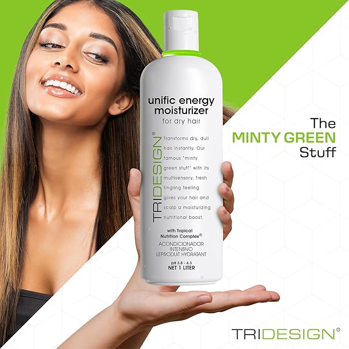 TRIDESIGN Unific Energy Moisturizer Deep Hair Conditioner Dry Damaged, 32oz