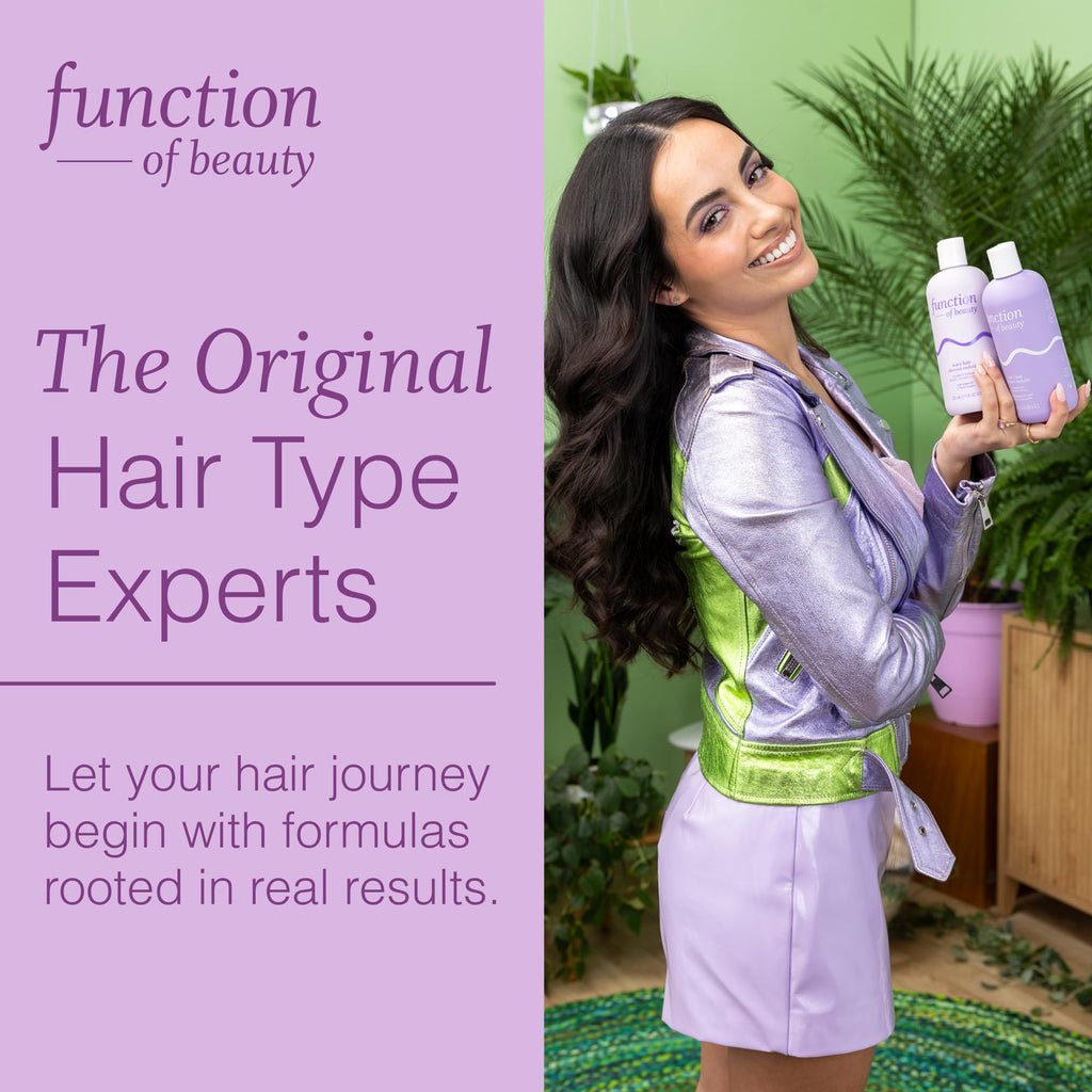 Function of Beauty Wavy Hair Shampoo & Conditioner XL Set - Anti-Frizz