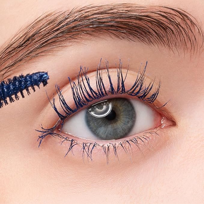 COSNORI Perfect Setting Waterproof Mascara Long&Curl 05 Royal Blue – Natural Defined Lashes with Long-Lasting Curl Hold, Deep Blue Mascara, Perfect Accent for Deep Skin Tones, 0.23fl oz