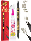 Vevivia Dual-Tip Microblading Eyebrow Pencil & Clear Brow Gel, Brown