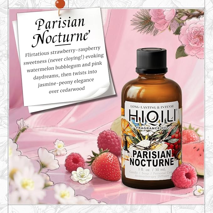 HIQILI Parisian Nocturne Fragrance Oil for Diffuser,DIY Perfume & Soap