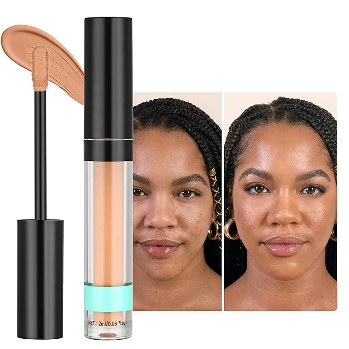 Under Eye Concealer, Full-Coverage Concealer Foundation Makeup for Older Women, Covers Blemishes & Under-Eye Circles, Spots, Matte Finish, Redness & Discoloration, Vegan & Cruelty-Free A08#Begie