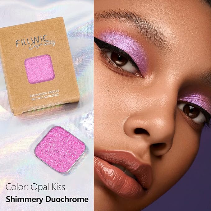 Fillwie Duochrome Chameleon Eyeshadow, Lilac With Pink & Blue Shift