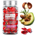 POEROES Hair Oil 50 Capsules - Hair Vitamins A C E Pro B5 - Hair Treatment Serum - Serum for Frizzy and Damaged Hair - Argan & Avocado Oil - Leave in Conditioner for Women & Men