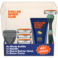 Dollar Shave Club - Member Exclusive Shave Set (Green) - 4 Blade Razor Kit