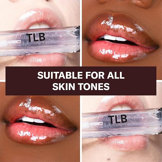 The Lip Bar - Lip Gloss, Minimalist (Clear) - Gloss Up Sheer Finish - Smooth, Not Sticky Formula - Moisturizing Coconut Oil, Olive Oil, Argan Oil & Vitamin E - Vegan & Cruelty Free -.30 fl oz