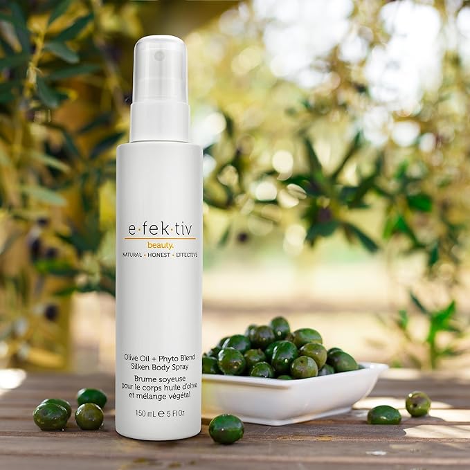 e.fek.tiv beauty Olive Oil Plus Phyto Blend Silken Body Spray - Everyday Skin Oil - Body Oil After Shower - Deep Moisturizing - Sulfate-free - Vegan - Unisex - 5 oz