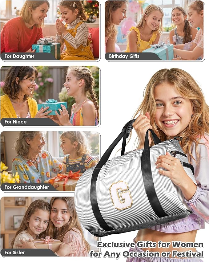 Vogewood Daughter Birthday Gift, Girls Travel Duffle Bag, Kid Overnight Bag