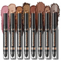 LANGMANNI 8 Color Waterproof Dual-Ended Eyeshadow Stick Set, Eye Makeup #B