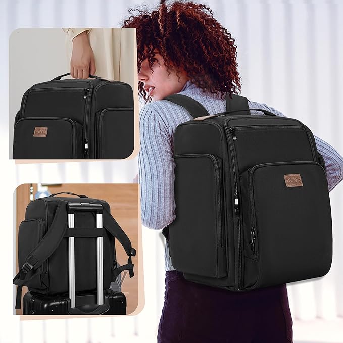 BAFASO Makeup Backpack with 4 Inner Removable Pouches, Black