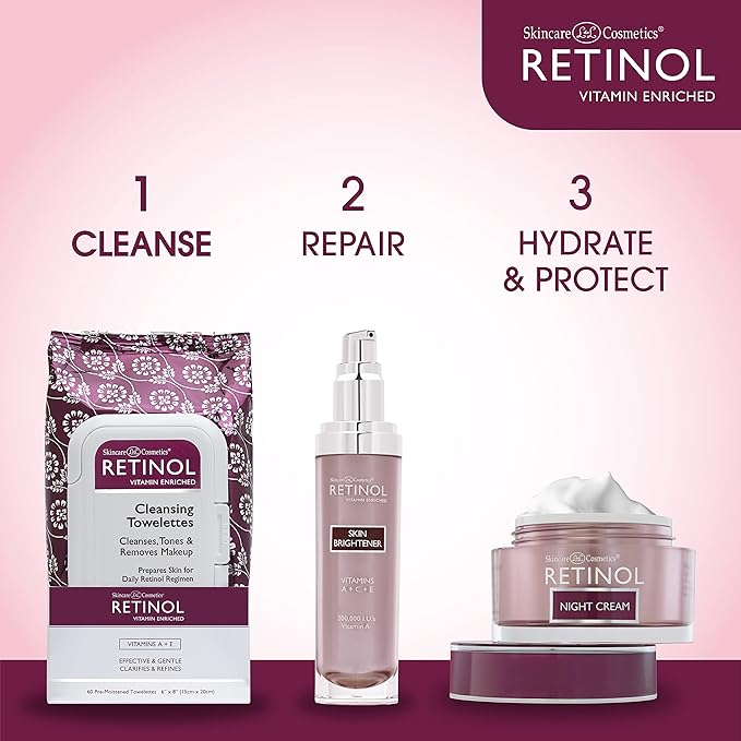 LIVAURA Retinol Makeup Remover Wipes for Women - Facial Cleansing Wipes