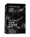 Madison Reed Radiant Hair Color Kit - 100% Gray Coverage for Resistant Grays, 2.5NNN Soft Black (Parma Black) | PPD-Free & Ammonia-Free, 1 Pack