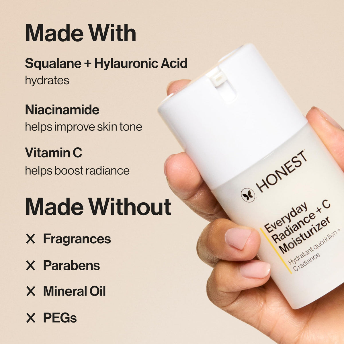 Honest Beauty Everyday Radiance Vitamin C Moisturizer, 1.7 fl oz