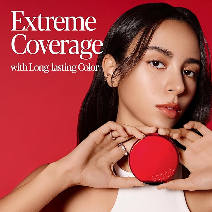 Espoir Be Velvet Cushion Foundation #40 Sun Tan | Quick and Easy Coverage with Long-lasting Color by Zero Oxidation, Velvety Smooth Finish & Lightweight Formula, Vegan, Korean Makeup, 0.46 oz