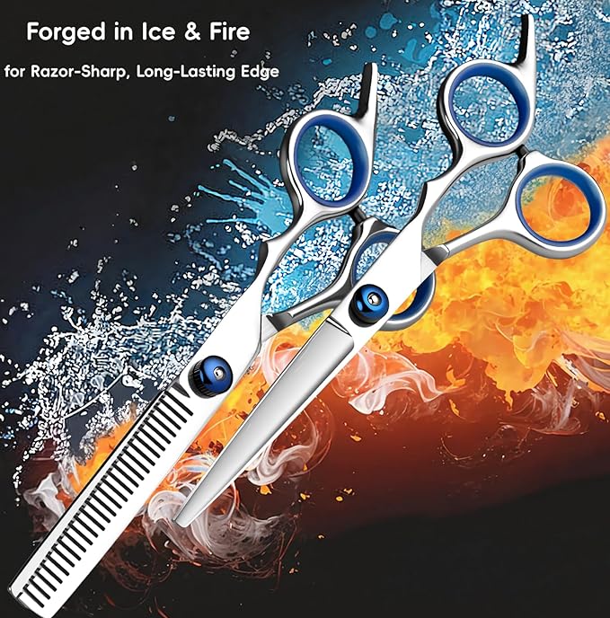 MEUUT Thinning Shears Hair Cutting Scissors 3 Pcs Set for Hair Cutting