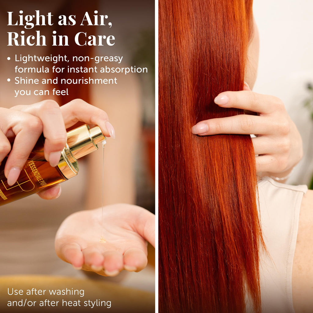 LEPURO Moroccan Argan Oil for Hair and Skin — Anti-Frizz, Non-Greasy, Shine