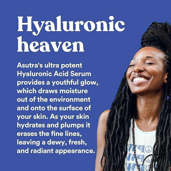 ASUTRA 2 Pack Hyaluronic Acid Serum for Face (1 Fl Oz)