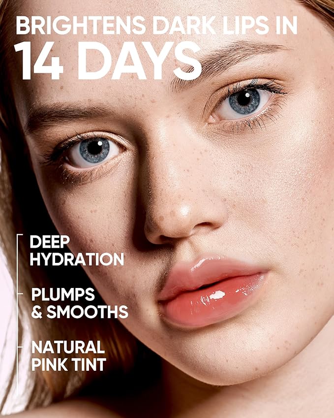 SKINTIFIC Brightening Lip Serum, Hydrating & Plumping (06 Cherry Red)
