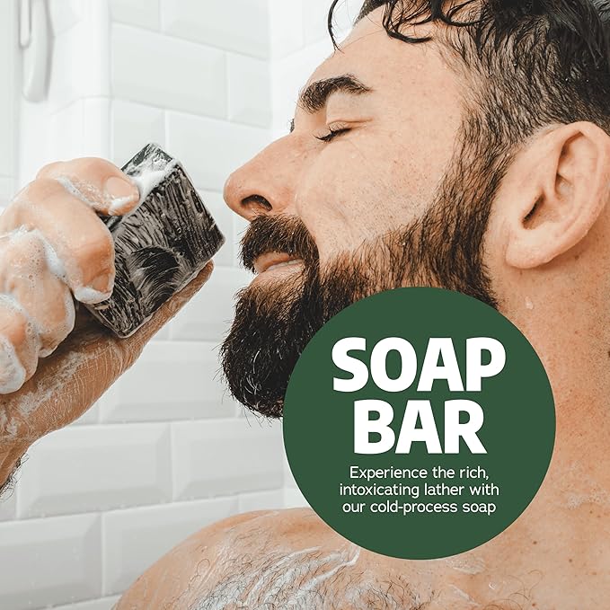 Dr. Squatch Natural Men’s Bar Soap - Cold Process Body Soap Bar with Natural Oils - Gifts for Men - Sierra Storm (5 oz, 3-Pack)