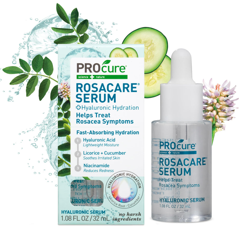PROcure Rosacare Face Serum 1.08oz - Hyaluronic Acid, Niacinamide, Licorice
