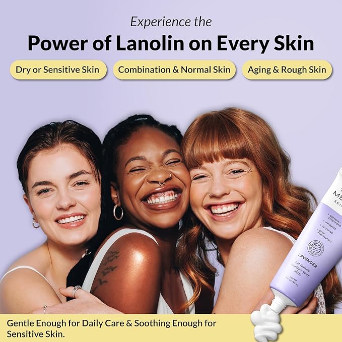 High Meadow Lanolin Cream Moisturizer with Lavender, 3 oz