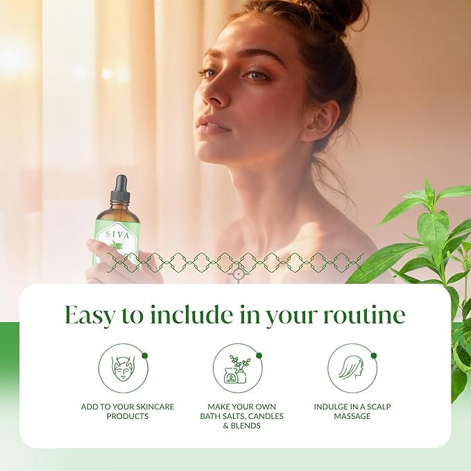 Siva Tea Tree Essential Oil 4 Fl Oz – for Diffuser, Skin & Hair Care – Ideal for Aroma, Massage & DIY Blends- with Dropper