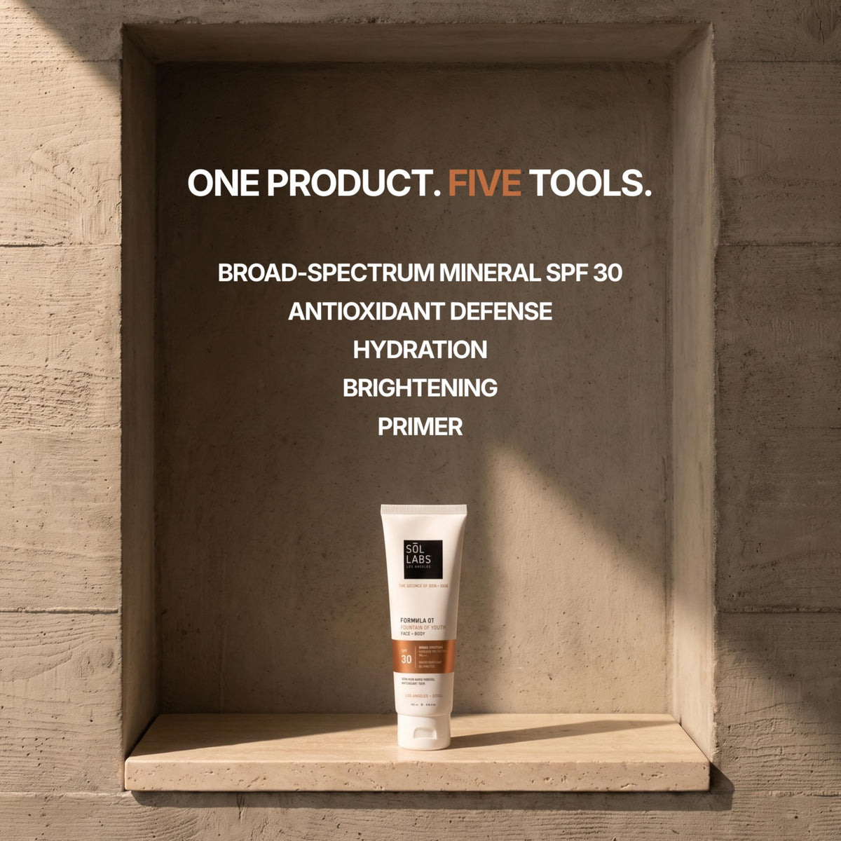 SOL LABS Mineral Sunscreen SPF 30 Face & Body - Lightweight, Hydrating Daily Moisturizer - No White Cast - Anti-Aging Formula Niacinamide, Zinc Oxide - Reef Safe Korean Skin Care - Sunscreen Lotion
