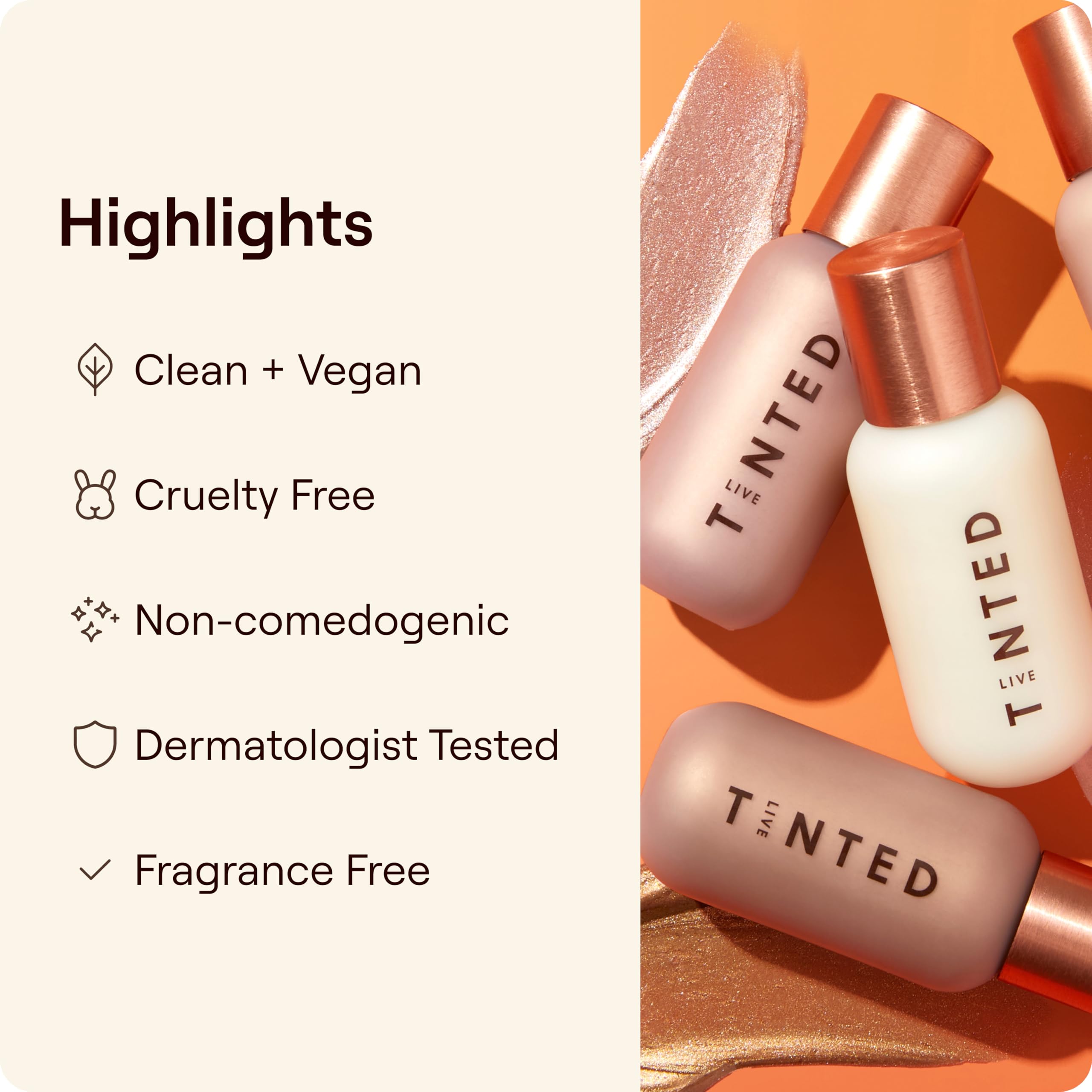 Live Tinted Hueglow Mini Liquid Highlighter Drops - Moonlight, 0.46 oz