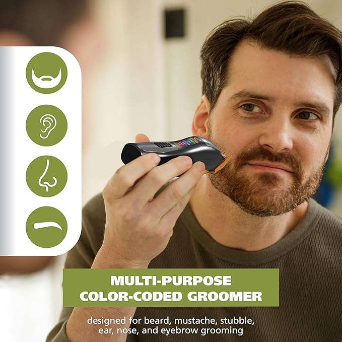 Wahl Color Pro All in One Cordless Eyebrow, Nose & Beard Trimmer for Men