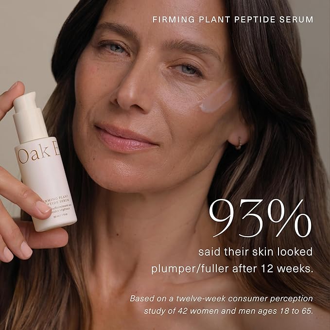 Oak Essentials Firming Plant Peptide Serum, Peptide Face Serum, 1 fl oz