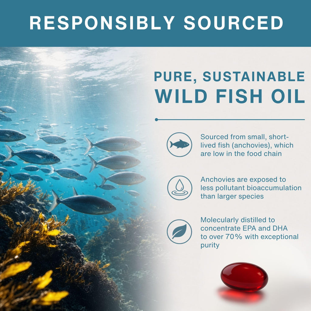 Igennus Ultra Pure Omega 3 rTG Wild Fish Oil 1360mg, 180 Softgels