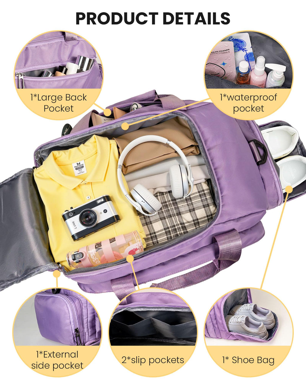 Vogewood Duffle Bag for Kids, Gifts for Teenage Girls, Girls Gym Bag