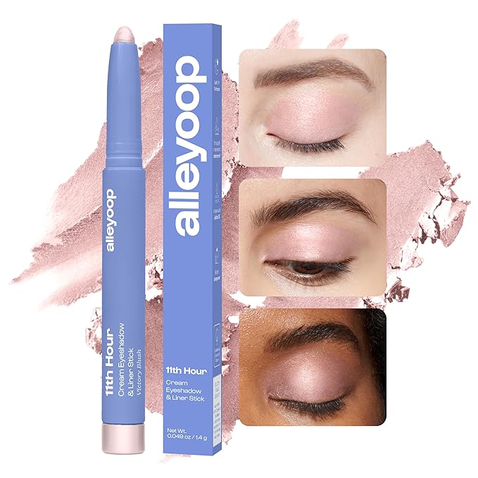 ALLEYOOP 11th Hour Cream Eyeshadow and Liner Stick, Light Pink Shimmer