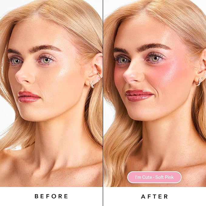Sacheu Cheek STAY-N Liquid Blush, Dewy Finish, I'm Cute