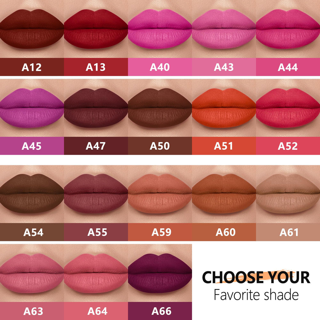 HANLADY Hot Pink Lipstick Matte Long Lasting Lipstick for Women Smudgeproof