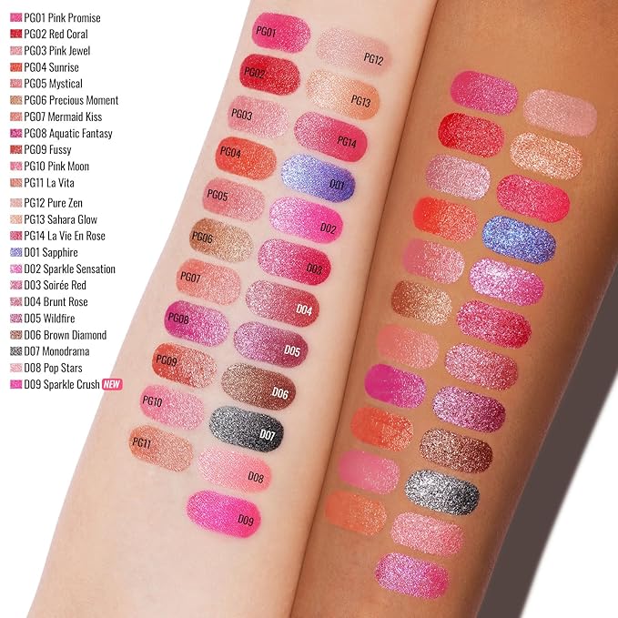 Oulac Infinity Moisture Shine Lipstick - High Shine Shimmery Finish, Super Creamy Texture, Medium to High Coverage - Gluten Free, PG09 Fussy